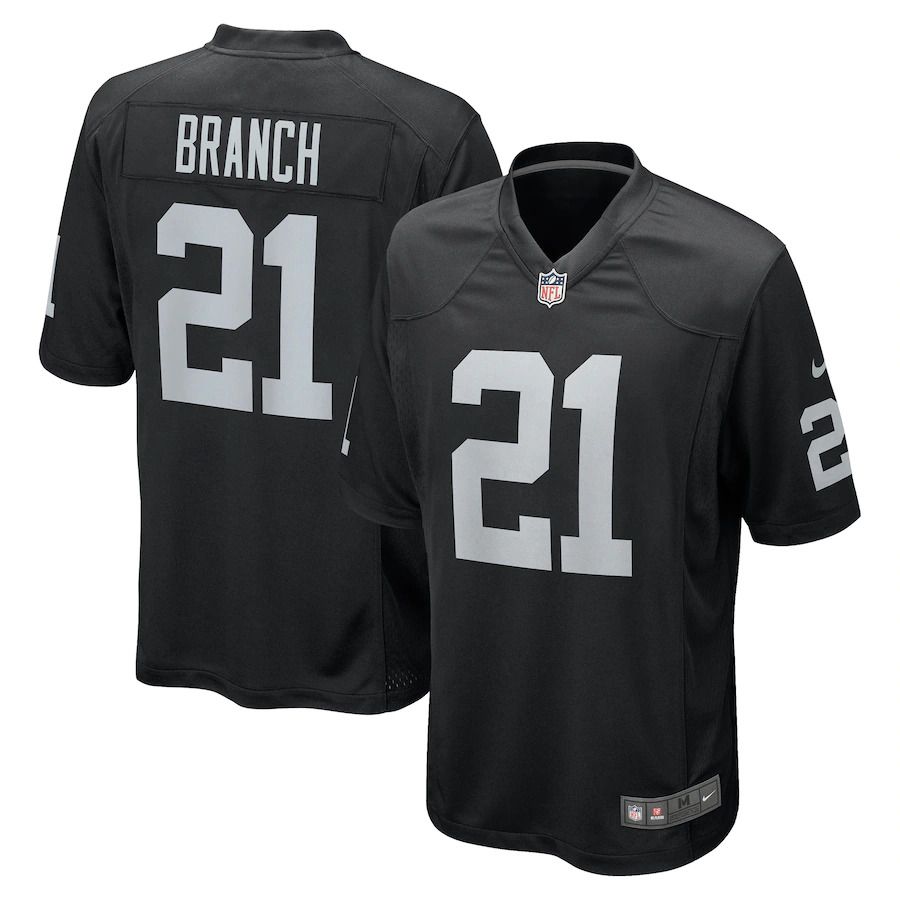 Men Las Vegas Raiders #21 Cliff Branch Nike Black Retired Player Game NFL Jersey->new england patriots->NFL Jersey